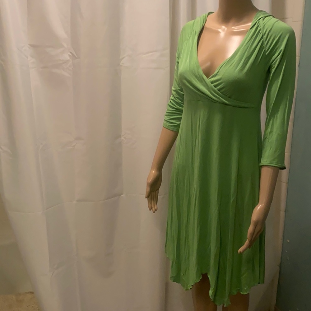 Athleta green hoodie dress size S